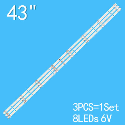 White Monitor Backlight Led Strip For CC02430D818V07 430E(430C) 3X8 4S2P BA2219562 1704-VB03B
