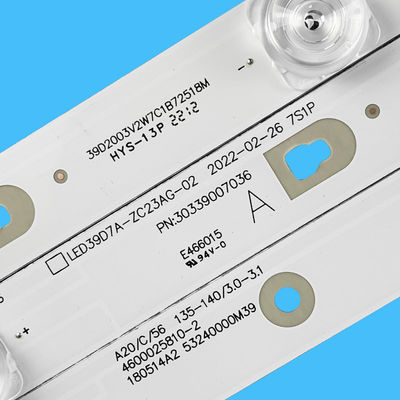 L'éclairage est fourni par une bande de rétroéclairage à LED de 725 mm dans 40DF46-T2 L40M5-4C D40PFCNN LED39D07B LED40D07A JVC LT-40MAT588