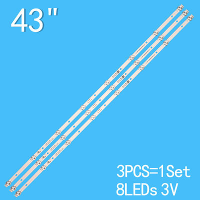La luz de fondo para TV para L43M5-AZ L43M5-AD L43M5-AU CRH-BH433030030873L-Rev1.1 MI43T18_3X8_2W_MCPCB