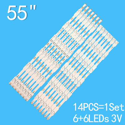 Luz de fondo para TV para 55PUK6400/12 TPT550J1-QVN03.U GJ-2K15-D2P5-550-D712-V7-L、GJ-2K15-D2P5-550-D712-V7-R