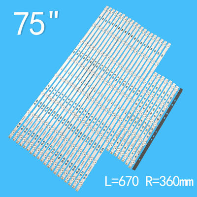 ไฟหลังทีวี LED 3V สําหรับทีวีโซนี่ 75 นิ้ว CX-750S01E01-2A743-0-C-69A-0282-V