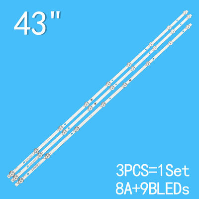 Luz de fondo para TV para JS-D-AP4316-081DC JS-D-AP4316-091DC 43A16B LMDS430D16C-07