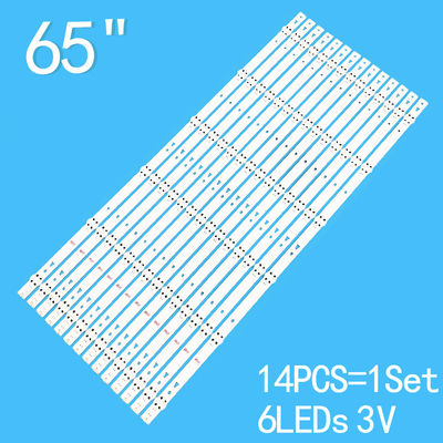 Aluminum Substrate TV Backlight For JL.D65061330-003CS-M SVH650A53-REV01-6LED-UBH-160627