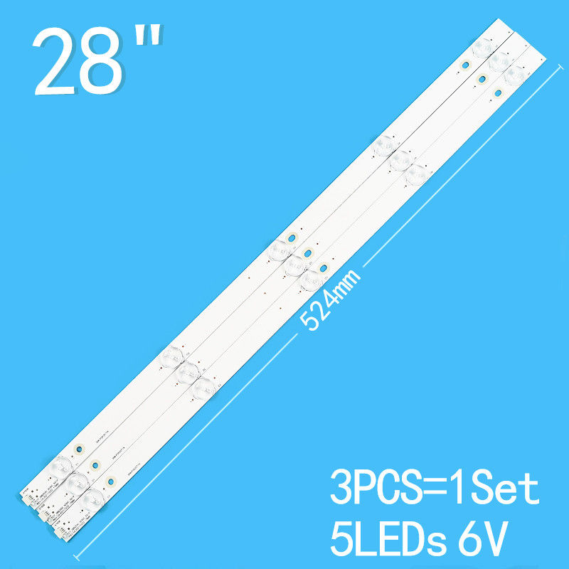 Remplacement de rétroéclairage de téléviseur Tcl de 28 pouces pour H28V9900 H28VPP00 4C-LB280T-YH2 4C-LB280T-YH1 T0T-28B2550-3030C-5S1P