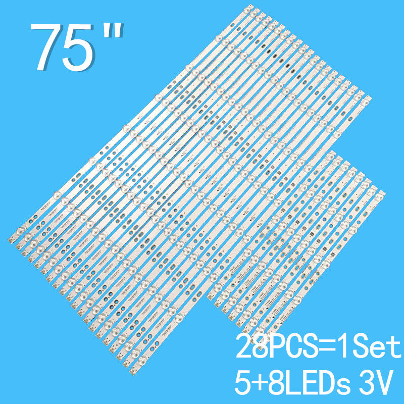 ไฟหลังทีวี LED 3V สําหรับทีวีโซนี่ 75 นิ้ว CX-750S01E01-2A743-0-C-69A-0282-V
