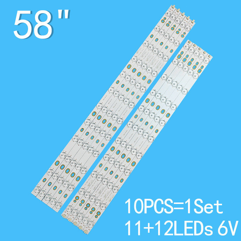 ไฟหลังทีวี LED 6 วอลล์ V580H1-LD6-TLDC2 V580H1-LD6-TRDC2 สําหรับทีวี LCD ขนาด 58 นิ้ว